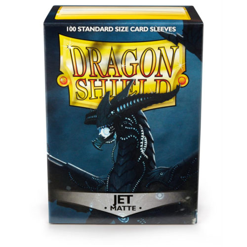 100 sleeves standard dragon shield matte noir - goretrogaming