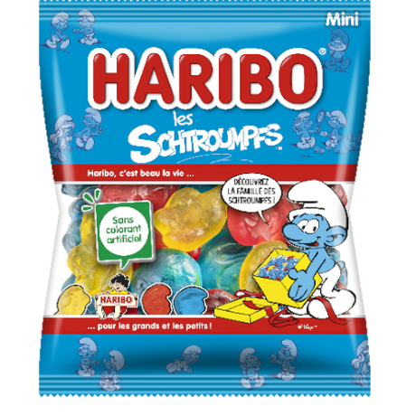 sachet haribo de schtroumpfs - goretrogaming