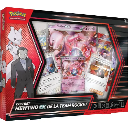 coffret mewtwo ex Team Rocket - écarlate et violet - rivalités destinées - Pokemon - TCG - GoRetroGaming