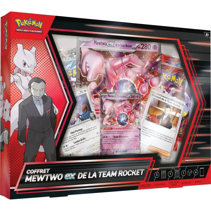 coffret mewtwo ex Team Rocket - écarlate et violet - rivalités destinées - Pokemon - TCG - GoRetroGaming