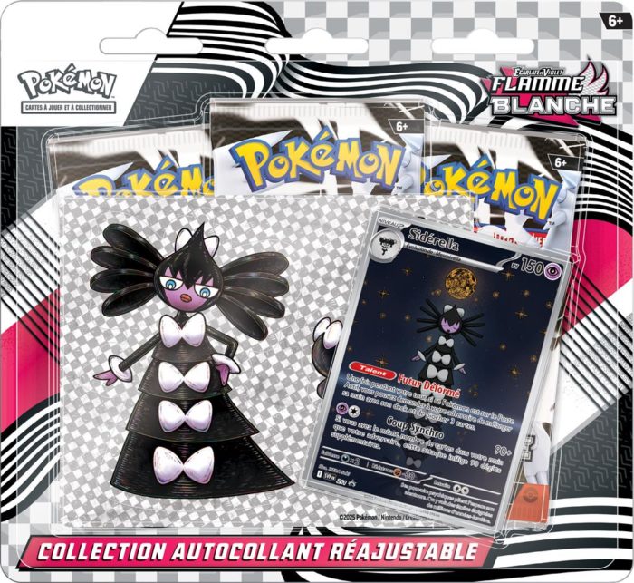 Coffret Pokémon Collection Autocollant Réajustable Flamme Blanche