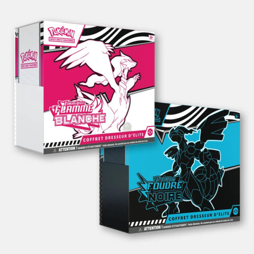 ETB - noir et blanc - flamme blanche ou foudre noire - Pokemon - TCG - GoRetroGaming