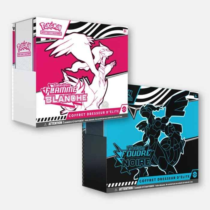 ETB - noir et blanc - flamme blanche ou foudre noire - Pokemon - TCG - GoRetroGaming