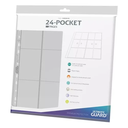 feuille ultimate guard 12 cartes side loading transparent - GoRetroGaming