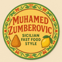 Logo du chef de la street food sicilienne Muhamed Zumberovic - GoRetroGaming