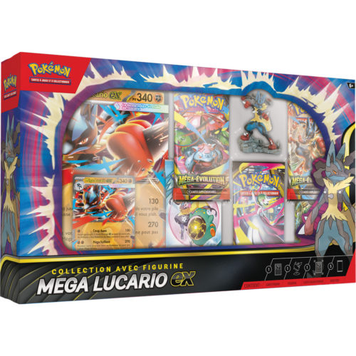 coffret figurine collection premium mega lucario - Pokemon - TCG - GoRetroGaming