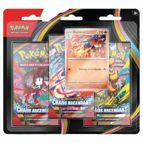 TriPack Mega Evolution Chaos Ascendant Reptincel - GoRetroGaming