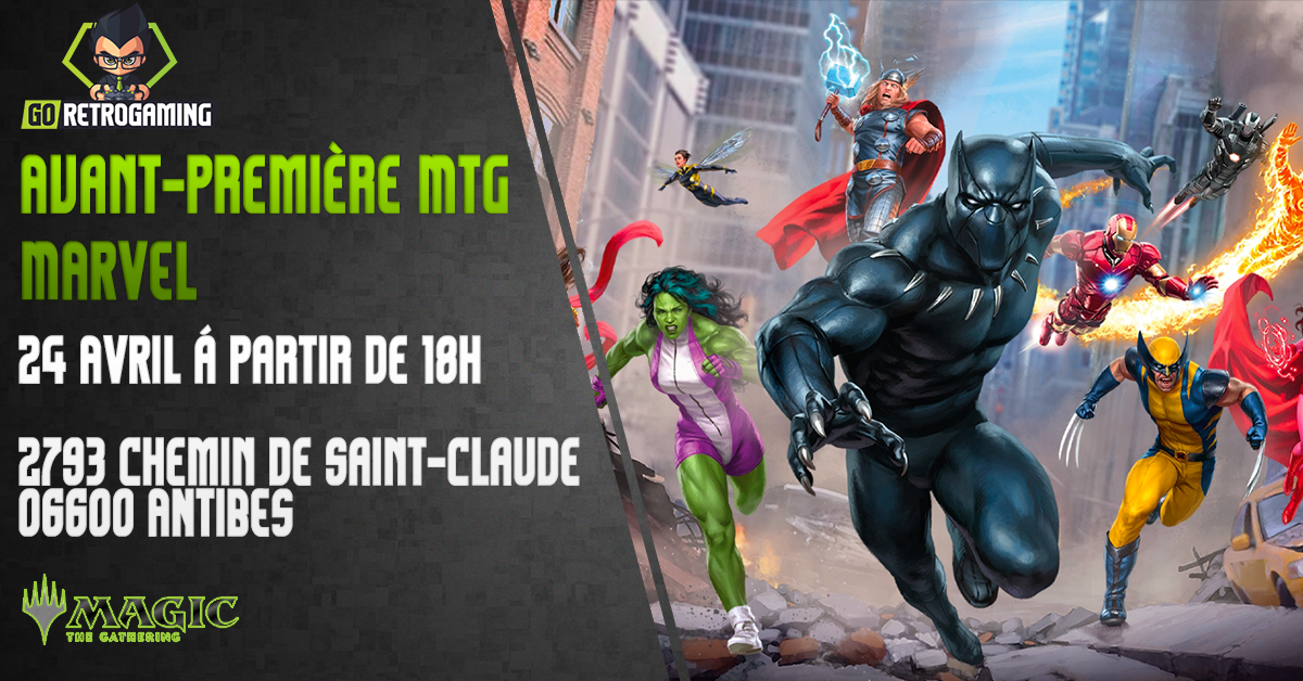 Billet pour l'avant-première Magic The Gathering : Marvel du 24 Juin 2026 à partir de 18h chez GoRetroGaming Antibes