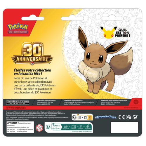 Duo Pack Evoli 30 ans Pokémon 2 - GoRetroGaming